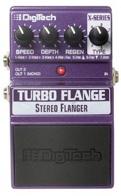 DIGITECH XTF Turbo Flange педаль для гитары, 7 типов флэнджеров.
