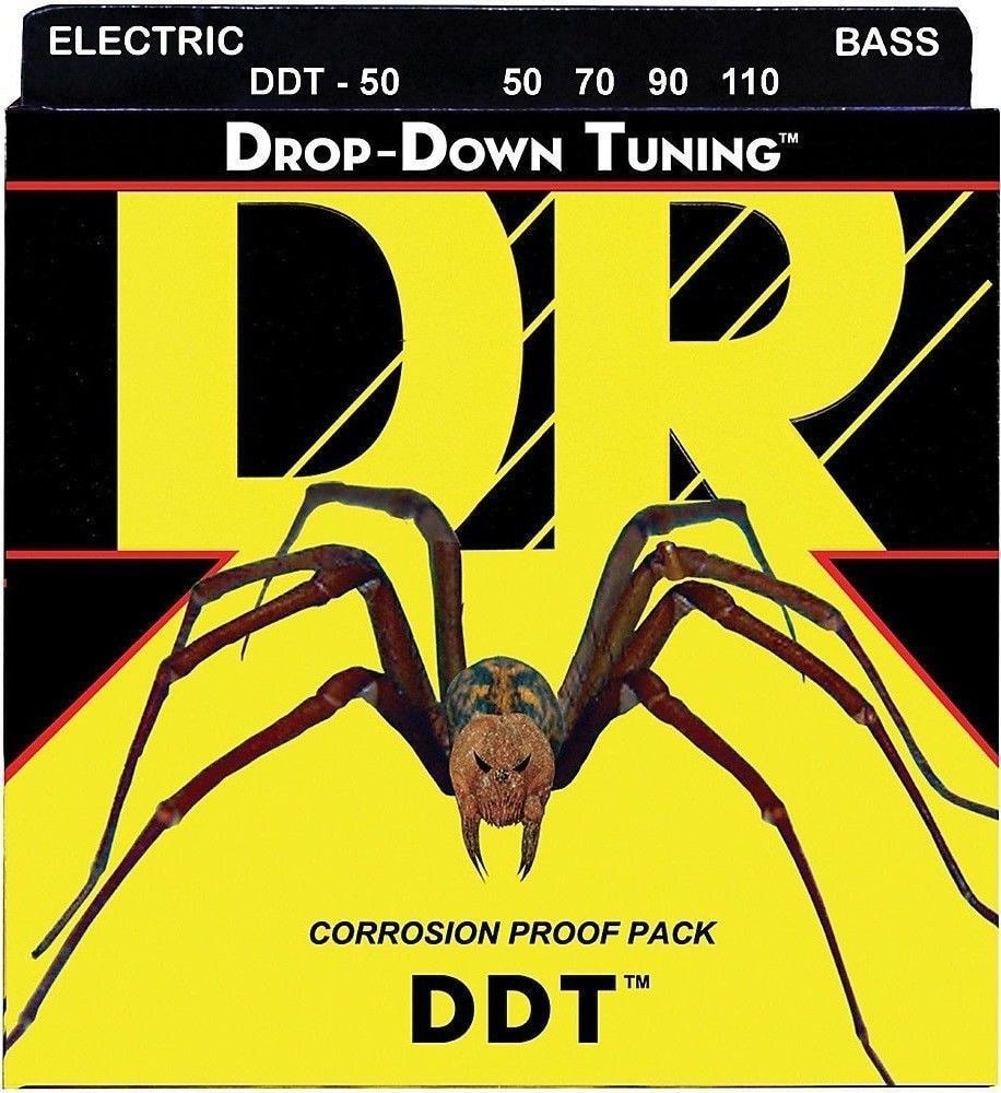 DROP-DOWN TUNING Струны для бас гитар DR DDT-50 (50-110) 