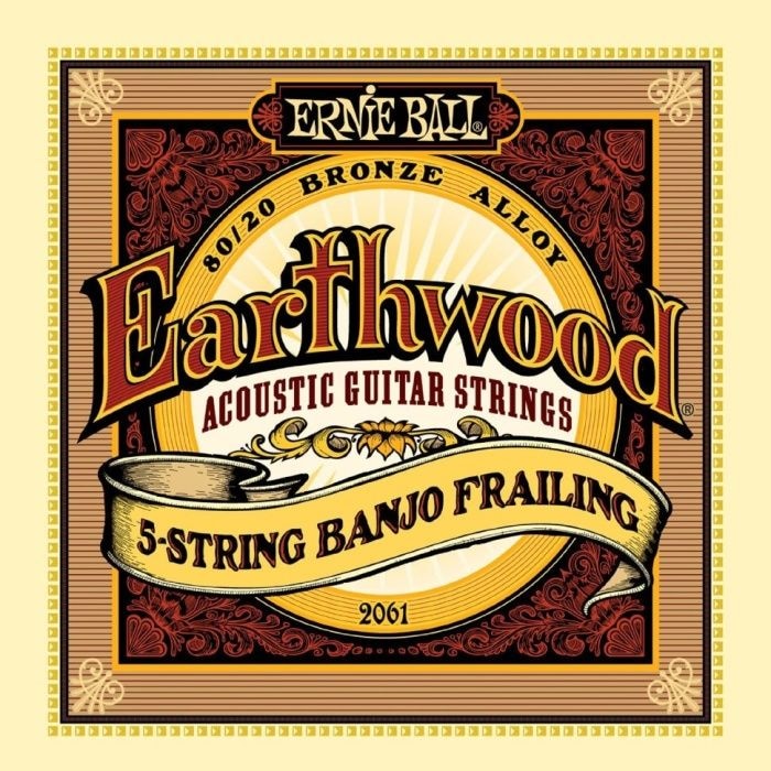 Ernie Ball 2061 струны для 5 стр. банджо Earthwood 80/20 Bronze Frailing