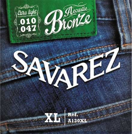Acoustic Bronze Струны для акустических гитар SAVAREZ A130XL (10-14-23-29-39-47) 