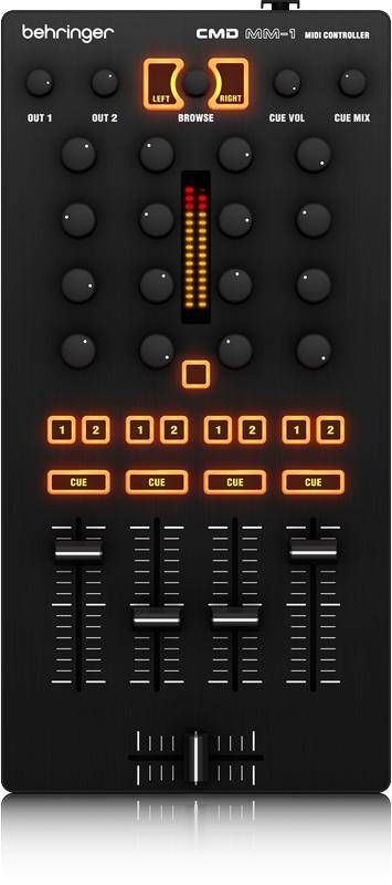 BEHRINGER CMD MM-1 MIDI контроллер в виде 4-канального DJ микшера
