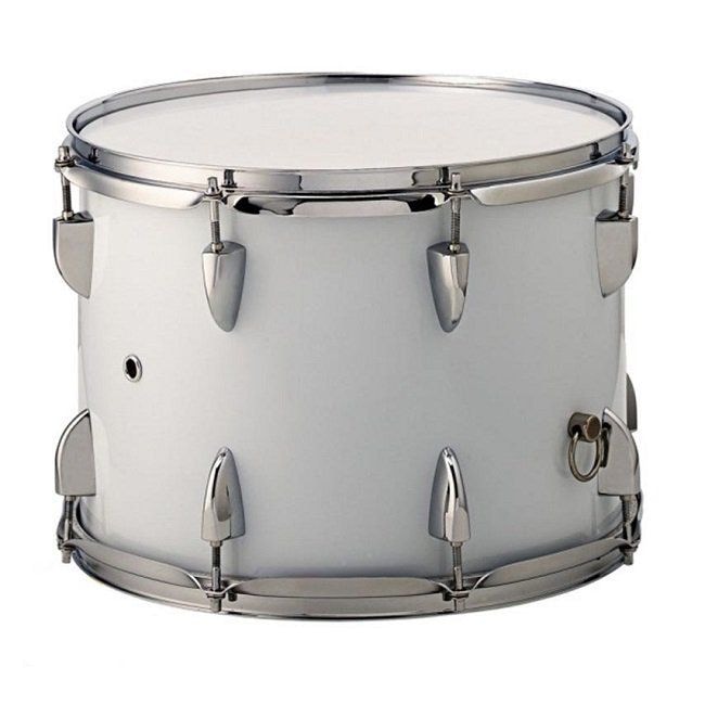 Маршевый барабан BRAHNER MSD-1410/WH в комплекте ремень и палочки, цвет белый