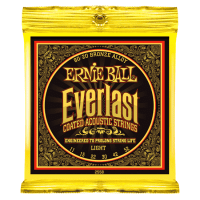 Ernie Ball 2558 струны для акуст.гитары Everlast 80/20 Bronze Light