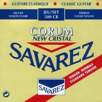 NEW CRISTAL CORUM Струны для классических гитар SAVAREZ 500 CR (29-33-41-27-34-43)