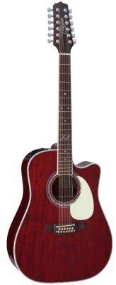 TAKAMINE ARTIST JJ325SRC-12 JOHN JORGENSON SIGNATURE 12-ти струнная электроакустическая гитара с кейсом типа DREADNOUGHT CUTAWAY