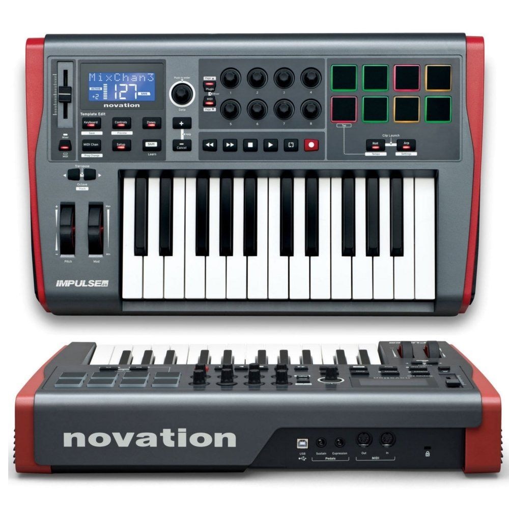 NOVATION Impulse 25 миди-клавиатура, 25 клавиш