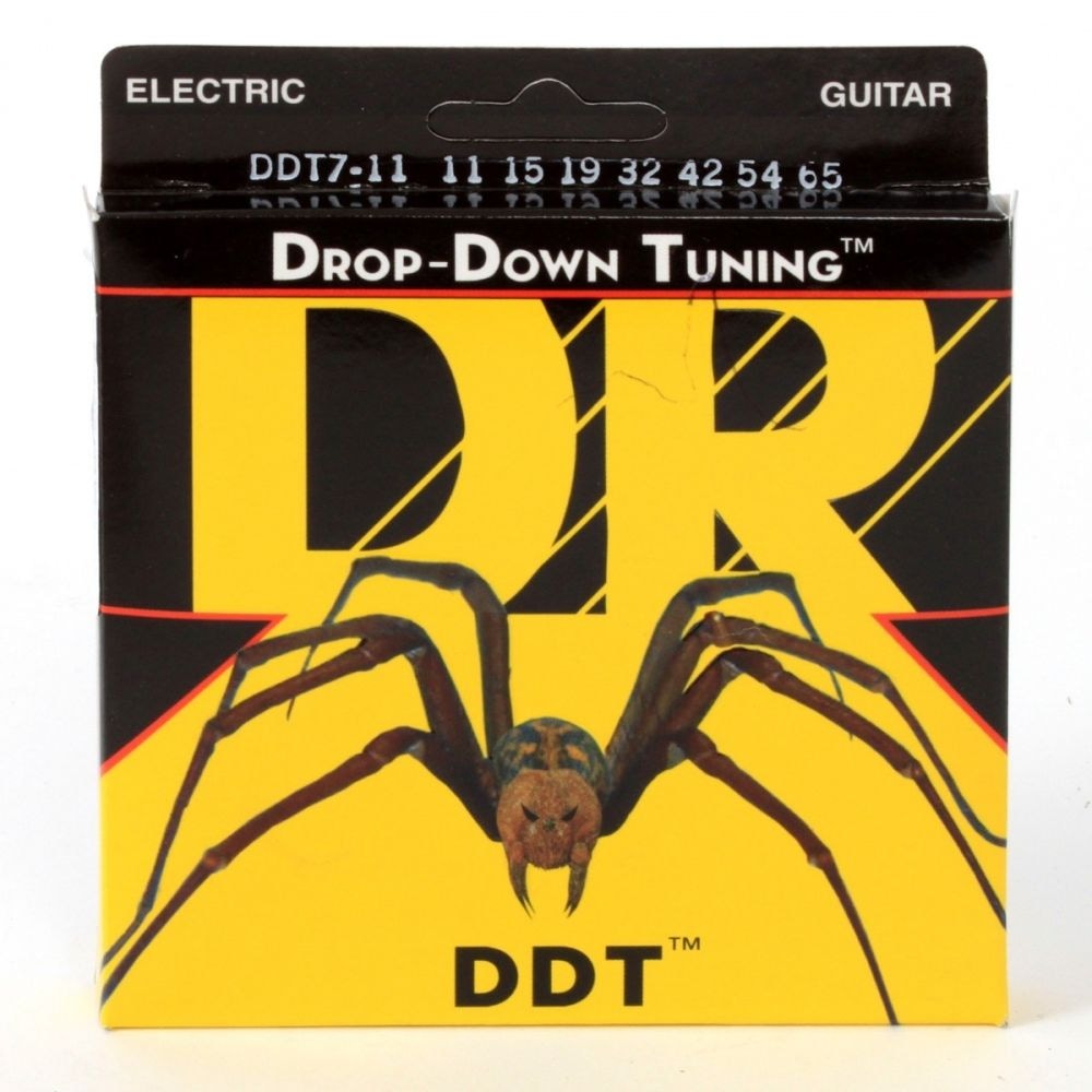DROP-DOWN TUNING Струны для электрогитар DR DDT7-11 (11-65) 7 СТРУН
