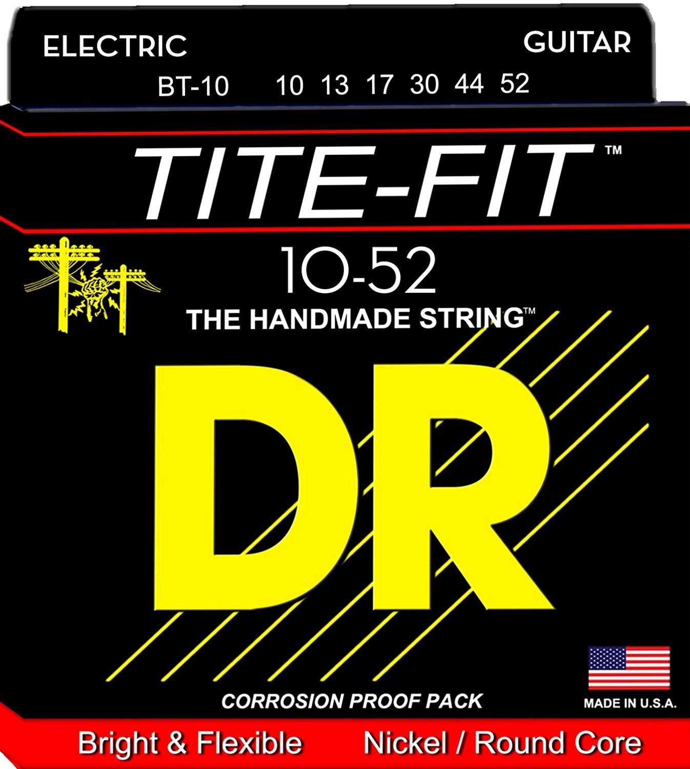 TITE-FIT Струны для электрогитар DR BT-10 (10-52) 