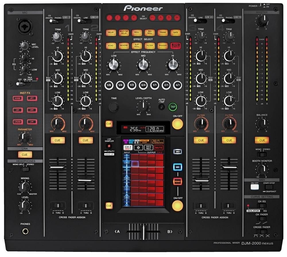 PIONEER DJM-2000Nexus 4-х канальный DJ-микшер с процессором эффектов