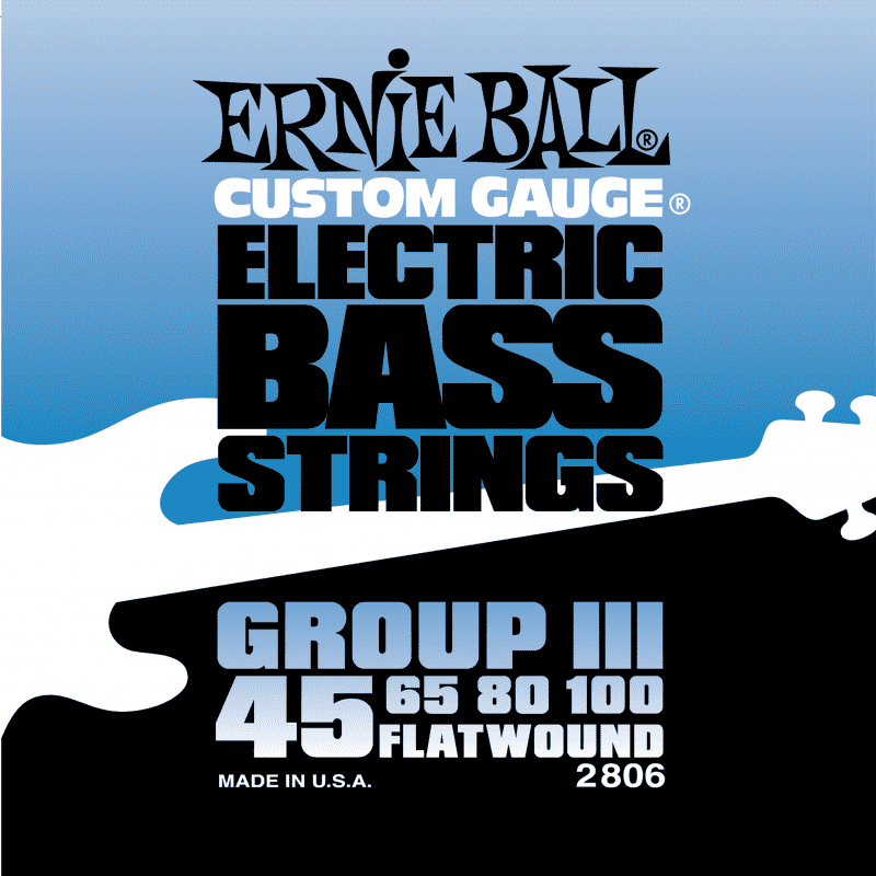 Ernie Ball 2806 струны для бас-гитары Flat Wound Bass Group III (45-65-80-100)