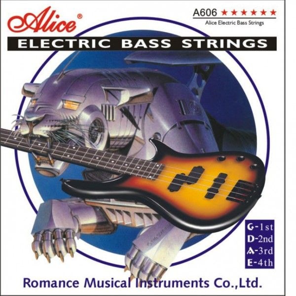 Струны для 4х струнной Бас-гитары Alice 606