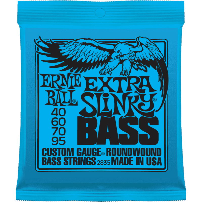 Ernie Ball 2835 струны для бас-гитары Nickel Wound Bass Extra Slinky
