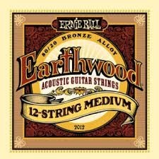Earthwood Струны для акустической гитары (12 струн) ERNIE BALL 2012 бронза 