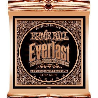 Ernie Ball 2550 струны для акуст.гитары Everlast Phosphor Bronze Extra Light