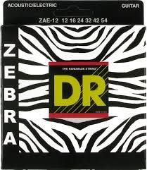 ZEBRA Струны для акустических и электро гитар DR ZAE-12 (12-54)
