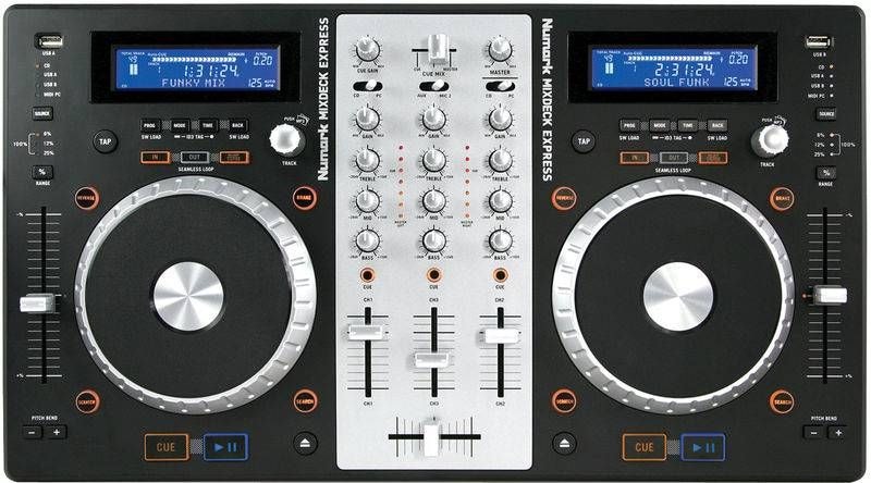 NUMARK Mixdeck Express, универсальная DJ-система