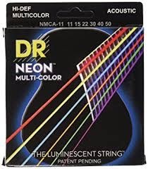 MULTI-Color Струны для акустических гитар DR NMCA-11 (11-50)