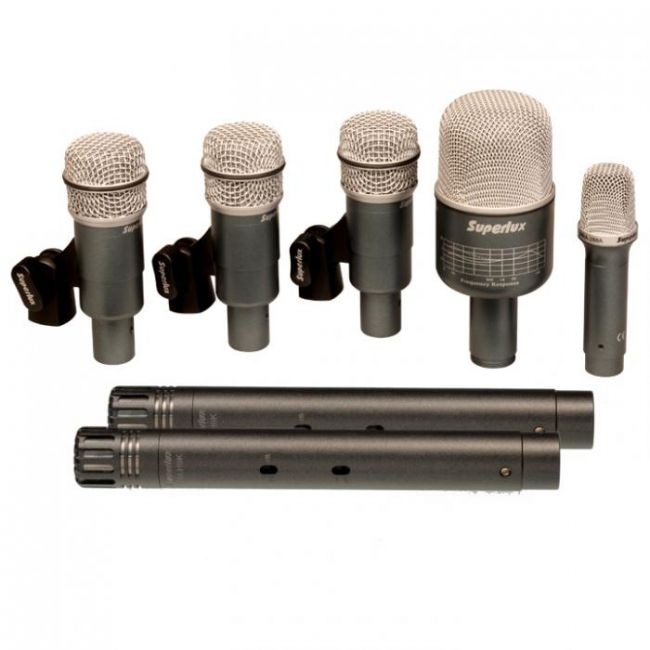 Superlux DRK B5C2 MKII Набор из семи барабанных микрофонов