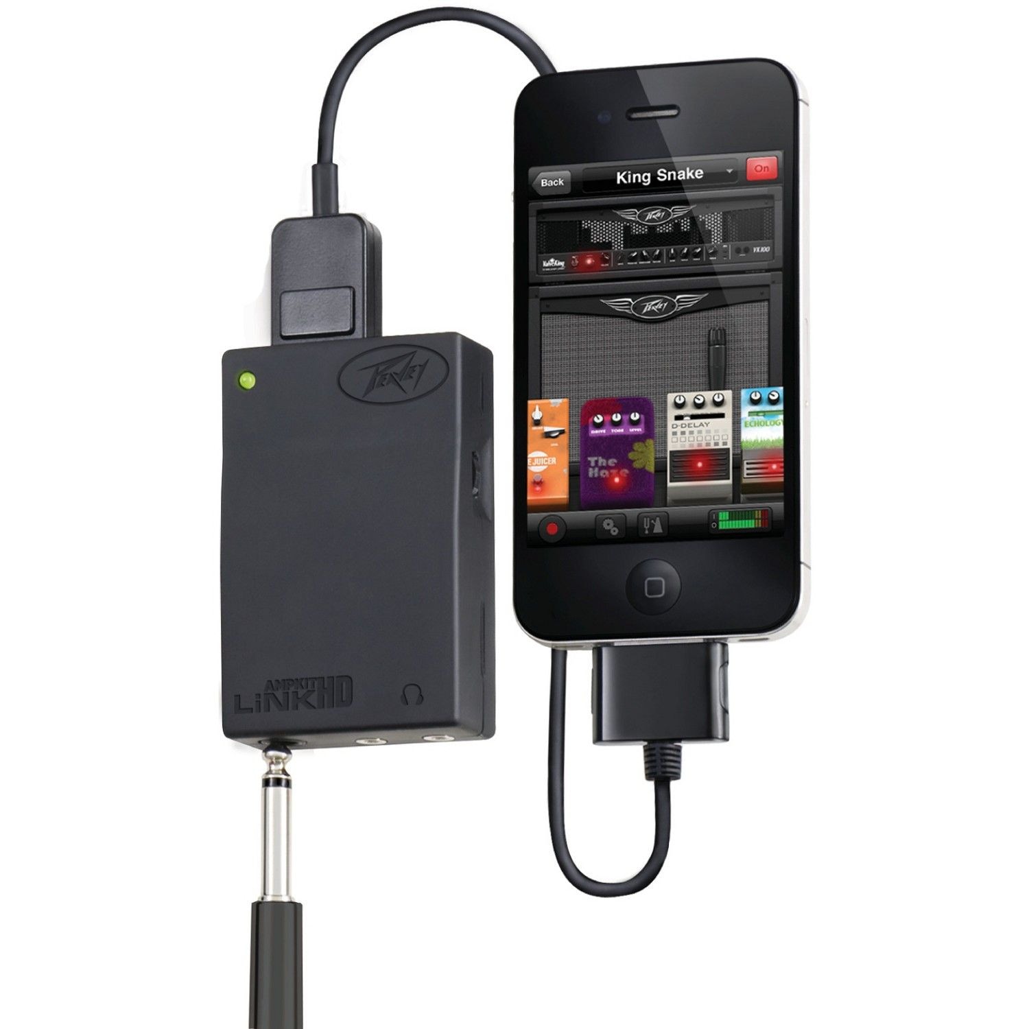 PEAVEY AmpKit LiNK HD внешний гитарный USB аудио интерфейс к компьютерам  Mac, мобильным устройствам iPhone, iPod touch и iPad купить в Москве: цены,  доставка, фото