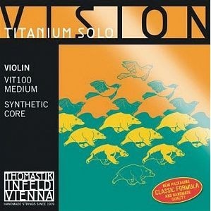 Струны для скрипки THOMASTIK Vision Titanium Solo (VIT100) 4/4 комплект.Для сольной игры