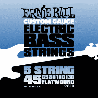 Ernie Ball 2810 струны для 5-струнной бас-гитары Flat Wound Bass 5