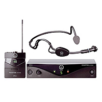 AKG Perception Wireless 45 Sports Set BD U2 радиосистема с микрофоном с оголовьем C544L, приёмник SR45, 1xPT45 поясной передатчик