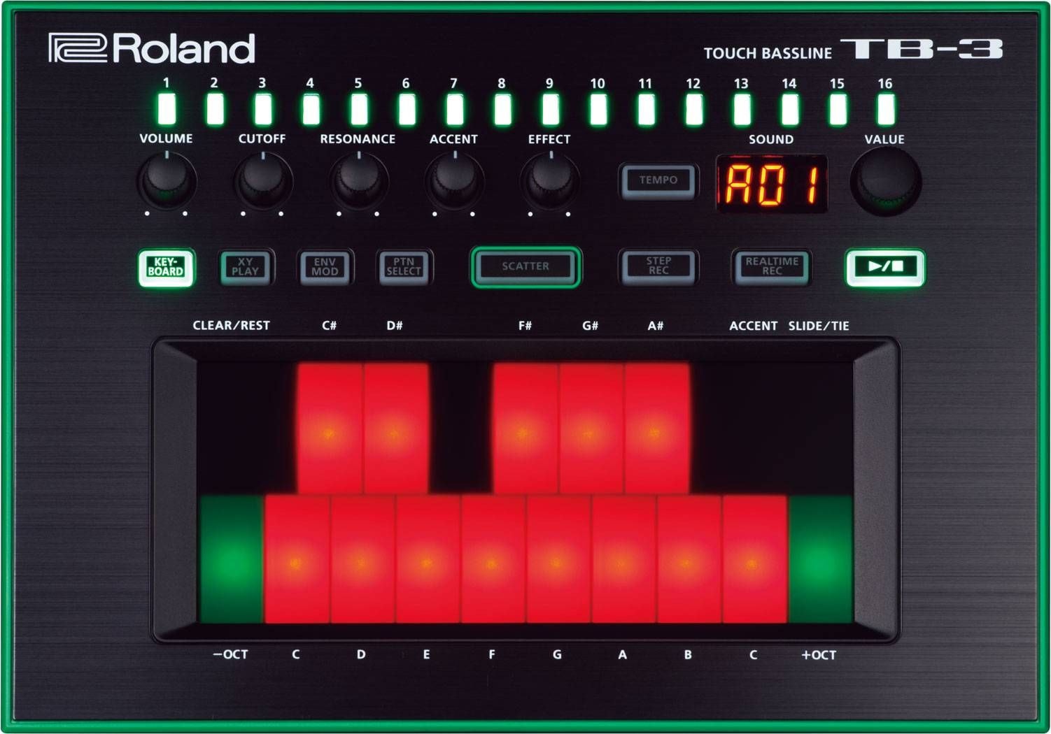 ROLAND AIRA TB-3 Басовый синтезатор с тач скрином