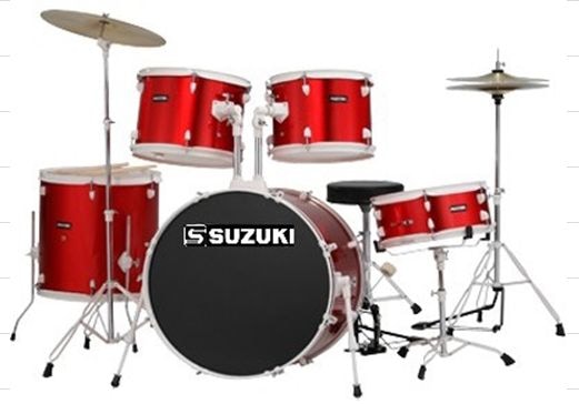 Suzuki SDS-301MR барабанная установка цвет красный метал