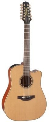 TAKAMINE PRO SERIES 3 P3DC-12 12-ти струнная электроакустическая гитара типа DREADNOGHT CUTAWAY с кейсом, цвет натуральный