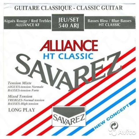 ALLIANCE HT CLASSIC Струны для классических гитар SAVAREZ 540 ARJ (24-27-33-29-35-44)