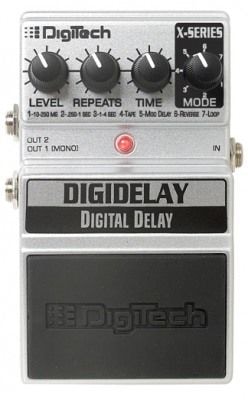 DIGITECH XDD Digital Delay педаль для гитары, 4сек лупер, 7 типов