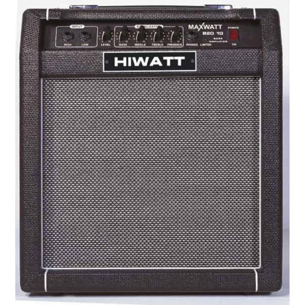 HIWATT MAXWATT B20/10 комбоусилитель для бас-гитары, 20 Вт, 1Х10" Hiwatt High Performance Speaker