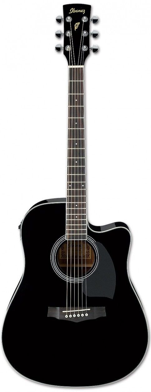 IBANEZ PF15ECE-BK электроакустическая гитара