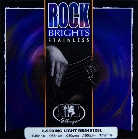 ROCK BRIGHTS STAINLESS Струны для бас гитары SIT RBS545125L (45-65-80-100-125) 5 струн
