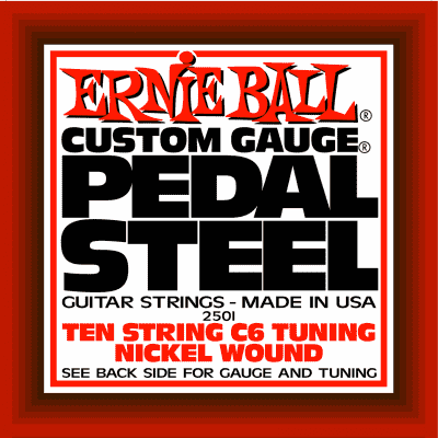 Ernie Ball 2501 струны для электрогитары Nickel Wound 10-String C6 Pedal Guitar