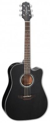 TAKAMINE G30 SERIES GD30CE-12BLK 12-струнная электроакустическая гитара типа DREADNOUGHT, цвет черный