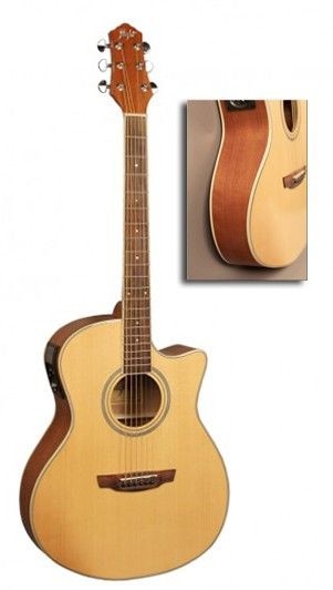 Электроакустическая гитара FLIGHT AG-210 CEQ NA