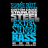 Ernie Ball 2845 струны для бас-гитары Stainless Steel Bass Extra Slinky купить в Москве: цены, доставка, фото