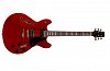 PEAVEY JF-1 Trans. Red Полуакустическая гитара, форма LPS купить в Москве: цены, доставка, фото