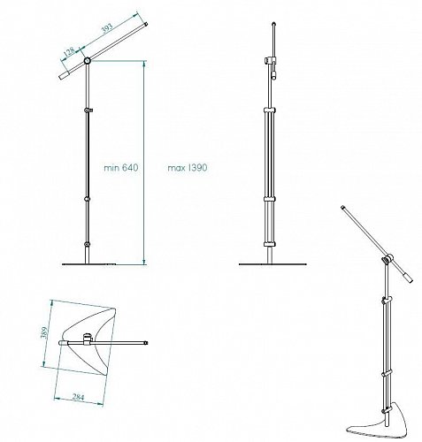 Купить EUROMET 10500 Напольная микрофонная стойка-STILUS A GIRAFFA в магазине Skybeat с доставкой Купить EUROMET 10500 Напольная микрофонная стойка-STILUS A GIRAFFA в магазине Skybeat с доставкой