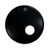 REMO POWERSTROKE® 3 22' EBONY W/Pre-Cut Hole фронтальный черный пластик для большого барабана с отверстием купить в Москве: цены, доставка, фото