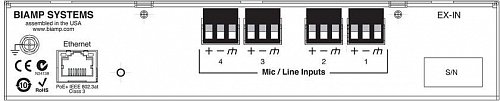 Купить Biamp Tesira EX-IN Модуль расширения на 4 mic/line аналоговых аудиовхода c поддержкой PoE+ в магазине Skybeat с доставкой Купить Biamp Tesira EX-IN Модуль расширения на 4 mic/line аналоговых аудиовхода c поддержкой PoE+ в магазине Skybeat с доставкой