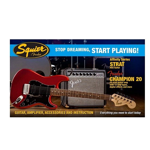 FENDER SQUIER AFFINITY STRAT HSS&FRONTMAN® 15G AMP - CANDY APPLE RED купить в Москве: цены, доставка, фото FENDER SQUIER AFFINITY STRAT HSS&FRONTMAN® 15G AMP - CANDY APPLE RED купить в Москве: цены, доставка, фото