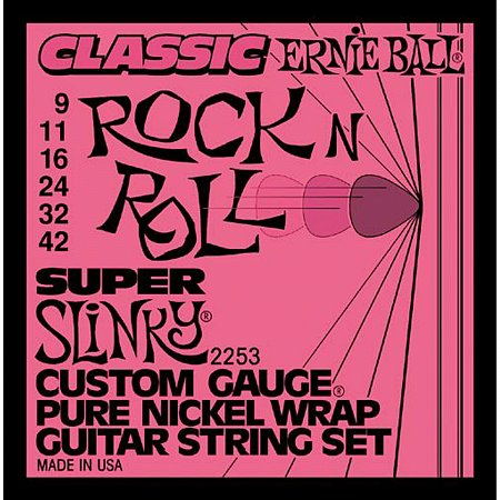 Pure nickel Струны для электрогитары ERNIE BALL 2253 (9-11-16-24w-32-42) купить в Москве: цены, доставка, фото