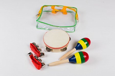Набор детской перкуссии DEKKO TB-4, в комплект входят бубен, маракасы, бубенцы на запястье. Комплектуется пластиковой, прозрачной сумкой купить в Москве: цены, доставка, фото Набор детской перкуссии DEKKO TB-4, в комплект входят бубен, маракасы, бубенцы на запястье. Комплектуется пластиковой, прозрачной сумкой купить в Москве: цены, доставка, фото