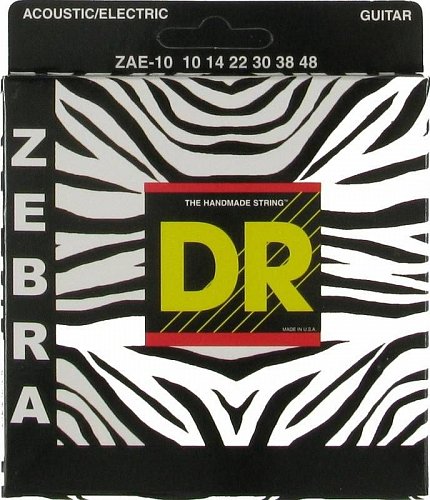 ZEBRA Струны для акустических и электро гитар DR ZAE-10 (10-48) купить в Москве: цены, доставка, фото ZEBRA Струны для акустических и электро гитар DR ZAE-10 (10-48) купить в Москве: цены, доставка, фото