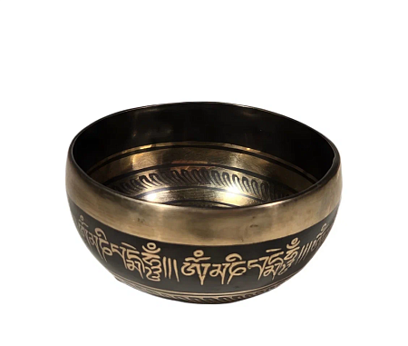 Кованая поющая чаша SBEC - 13,5 см Etching Carving