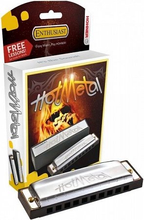 Губная гармоника HOHNER Hot Metal F (M57206X) купить в Москве: цены, доставка, фото