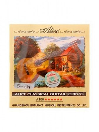 Струны для классической гитары ALICE A-106 (028-044) нейлон, сильного натяжения, посеребренная медь
