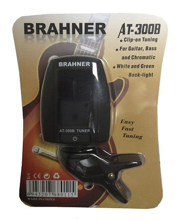 Тюнер для гитары, бас с прищепкой BRAHNER AT-300B автоматический купить в Москве: цены, доставка, фото